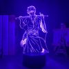 Gintama Gintoki Sakata Led Night Light for Bedroom Decor Colorful Nightlight Anime Gift Gintama 3d Lamp 2 - Anime Lamps Shop