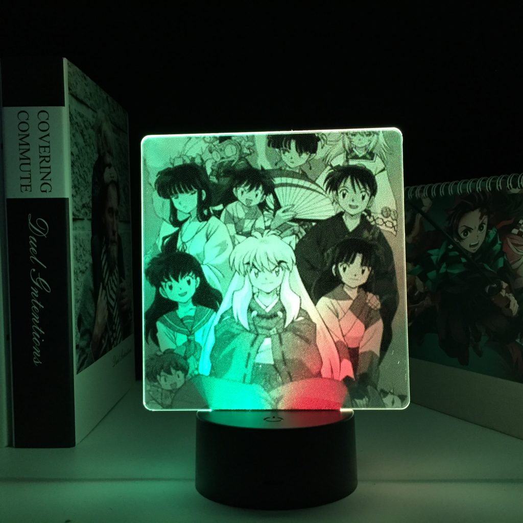 Anime Inuyasha Group LED Night Light Two Tone Lamp for Birthday Gift Bedroom Decor 2 Colors - Anime Lamps Shop