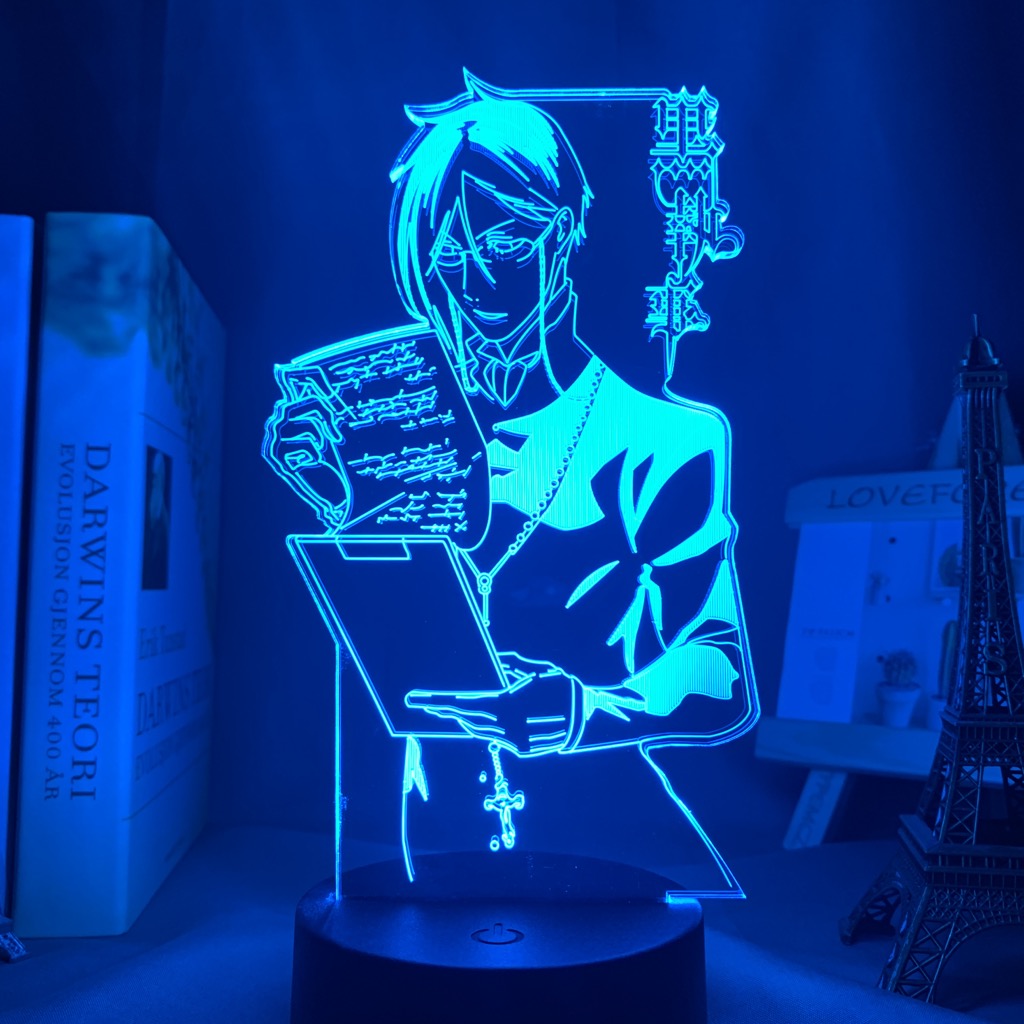 Anime Light Black Butler Led Night Light for Bedroom Decoration Colorful Nightlight Anime Gift 3d Lamp 1 - Anime Lamps Shop